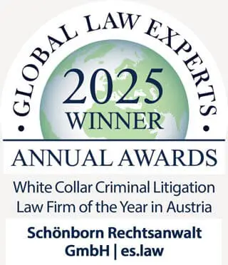 Global Law Experts Award 2025 – White Collar Criminal Litigation Austria – Schönborn Rechtsanwalt GmbH