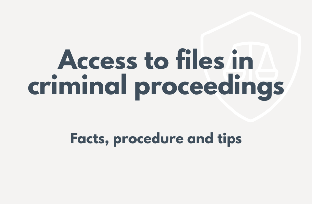 access to files in criminal proceedings