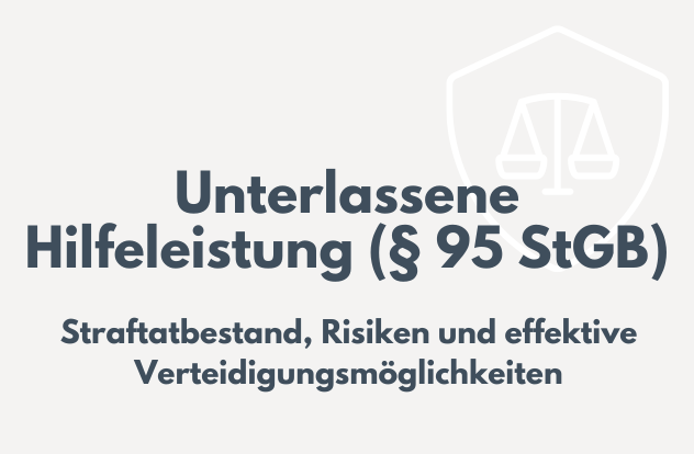Rechtsanwalt und Strafverteidiger Dr. Elias Schönborn - Straftatbestand Unterlassene Hilfeleistung § 95 StGB