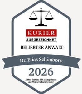 Kurier Beliebter Anwalt 2026 Auszeichnung – Dr. Elias Schönborn